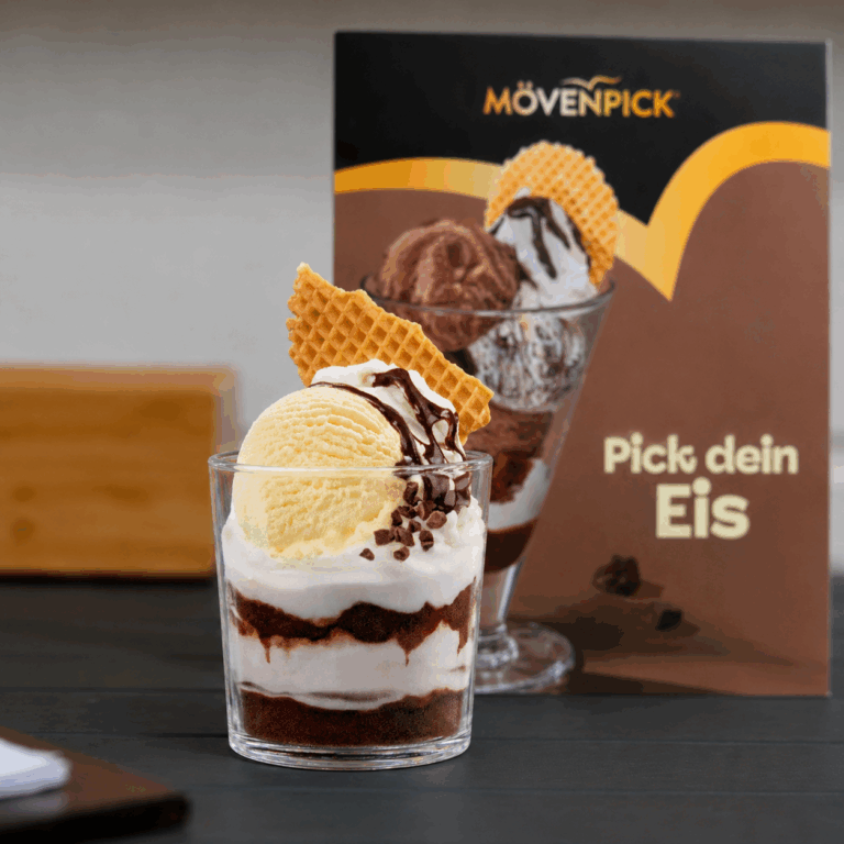 Eis von Mövenpick im Stadtcafé Lauenburg